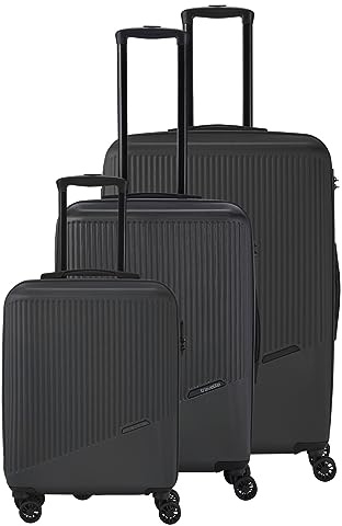 travelite set de valises à 4 roues, 3 pièces tailles L/M/S, BALI, trolleys à coque dure en ABS avec serrure à combinaison TSA (valise à main sans TSA)