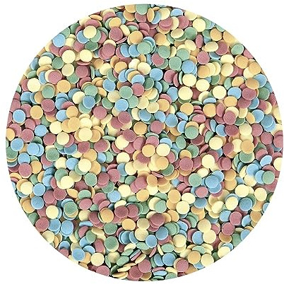 BrandNewCake® Confetti Comestible Rond Ø6mm 1500g - Décoration de Gâteau - Sprinkles Colorés - Parfait pour Pâtisserie