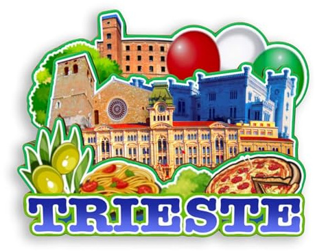 Quwsne Magnete da frigorifero Trieste Italia magnete da frigorifero souvenir di viaggio città regali turistici 3D classici monumenti artigianali fatti a mano decorazione domestica -1291, QS-WC-1291