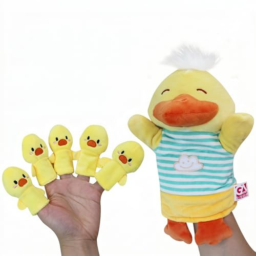 LOMTRATS 2024 Fingerpuppen, süße weiche Fingerpuppen für die frühe Bildung, Unterhaltung, Gute-Nacht-Geschichten, originelles Spielzeug, Kindergeschenke.