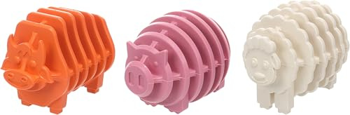 Flamingo Spielzeug für Hund Kudda Stier & Schwein & Schaf - Kann mit Snackpaste befüllt Werden - Keine Farbwahl möglich