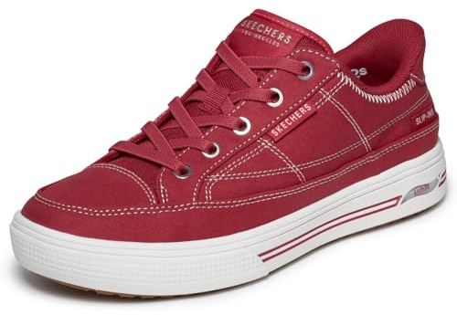 Skechers Street Womens,Arch FIT Arcade-See YA There,RED,9 M US