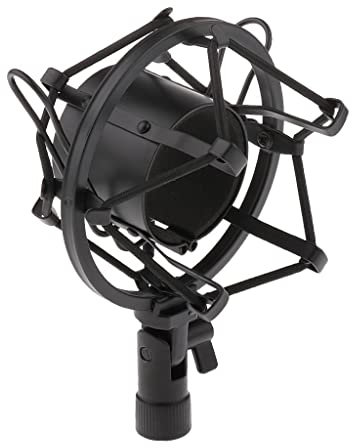Universal Plastic Microphone Shock Mount Black