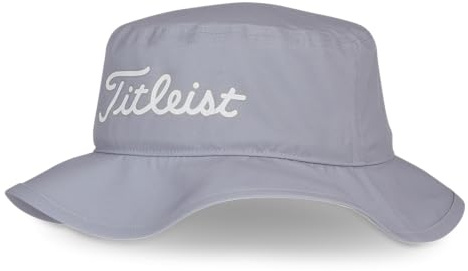 Titleist Breezer Golf Bucket Hat, Grey/White, Adjustable