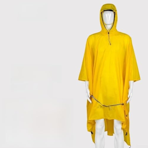 Yuanpgky Hache et hache de camping | Outil de camping en plein air pour la randonnée et le trekking | Matériau nylon enduit de silicone 15D | Imperméable PU8000 + mm | Résistant à l'abrasion | (Jaune