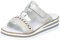 Rieker Damen Klassische Sandalen V02M6, Frauen Sandalen,Sommerschuhe,Freizeitschuhe,offene Schuhe,Strandschuhe,grau (40),37 EU / 4 UK