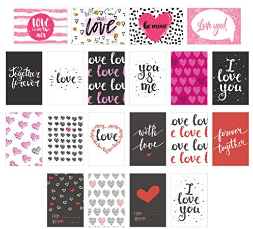 Edition Seidel Set de 20 cartes postales Love Mariage Fiançailles Saint-Valentin
