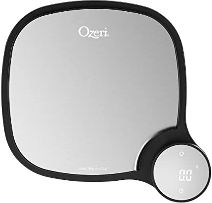 Ozeri ZK26 Kitchen Scale in Stainless Steel with 0.1 g (0.01 oz) Technology