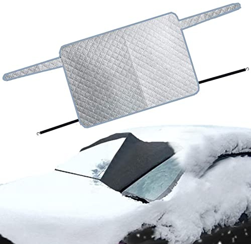 Jeanny Couverture Pare Brise Arrière Voiture Protection Gel Pare Brise Arrière Protege Pare Brise Givre Arrière Protection Antigel Bache Pare Brise Arrière Anti Givre Neige Glace Pluie Soleil