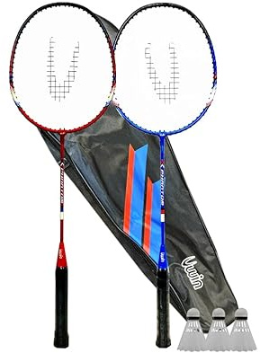 UWIN - 2 Player Badminton Racket Set, inc Carry Case & Shuttles