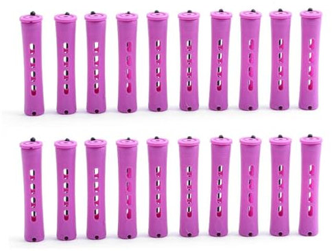 GXGM 20 Pezzi Aste Permanente Lunghe Aste Perm Capelli Plastica Aste Onda Fredda Rullo Bigodini Arricciatura Capelli Strumenti Styling Capelli Parrucchiere 19 * 83 cm