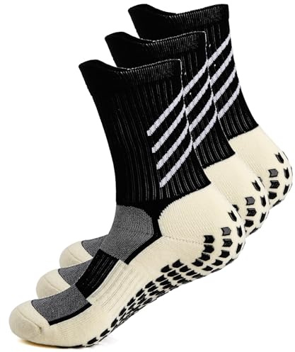 HIKERHEAVENLAR Calzini Calcio Antiscilolo Uomo Calzini Grip Donna Cotone Calzino Sportivi Football Yoga Pilates Basketball Ciclismo Wander Trekking Corsa 36-42 43-49