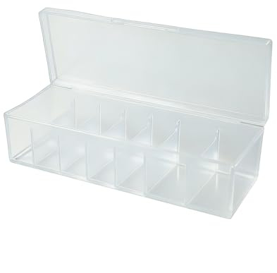 LdawyDE Caja Cartas con 7 Divisiones, Deck Box con Tapa a Presión,