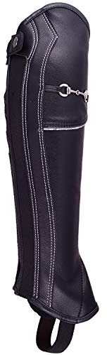 AK Chaps für Reiter, mit extra Lederschutz innen (schwarz, XXL)