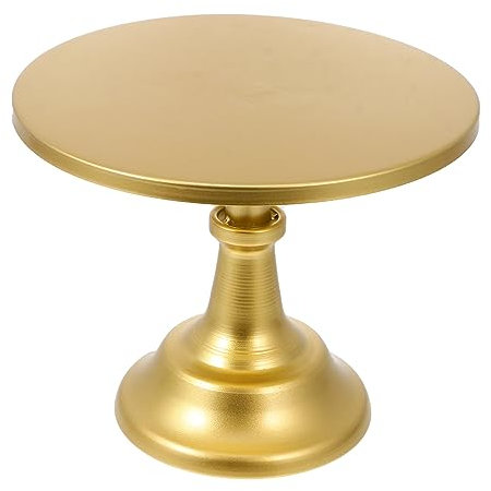 Luxshiny Espositore Per Torta Piatto Per Torta Con Piedistallo Piatto Da Portata Supporto Per Alto Per Decorazione Cupcake (Dorato)
