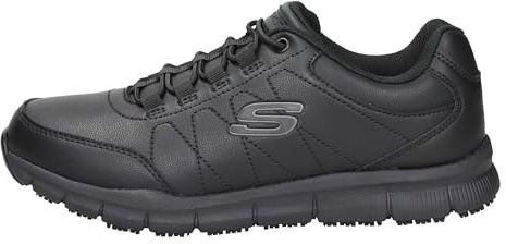 Skechers Nampa OsilMedical Service - Zapatos para Hombre, Negro sintético., 44 EU