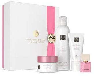 RITUALS Gift Set The Ritual of Sakura Medium - Four Skincare Products Enriched with Cherry Blossom and Rice Milk - Bath Gift Box with Renewing and Soothing Properties