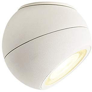 Faretto a Sfera per Interni, faretto da soffitto, Lampada a LED in Alluminio montata in Superficie, apparecchio di Illuminazione COB. Illuminazione per la casa Villa, Display per Quadri, Bianco