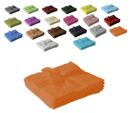 EXKLUSIV HEIMTEXTIL Seiftuch 4er Set 30 x 30 cm Terrakotta