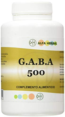 ALFAHERBAL GABA 500mg. 120cap. – gélules qui facilitent la supplémentation quotidienne, boîte de 120 gélules, recommandé en complément d’une alimentation équilibrée et facilite la prise en charge de v