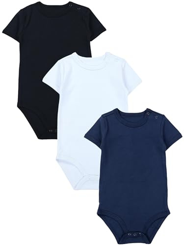 TupTam Body Bebé – Pack de 3 Bodies Bebé Recién Nacido, Body Bebé Niño y Niña 100% Algodón, Mix de Colores 3, 116