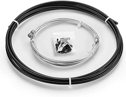 Chooee Universal Fahrrad Bremszug Standard Bremsen Kabel Gehäuse Kit für Mountainbike oder Rennrad Schwarz