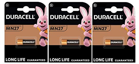 3 x Duracell MN27 27A A27 8LR732 (3 Blister à 1 Batterie) 3 Batterien