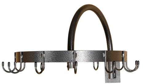 EASY-UP Pro Mounted Rotary XL Bridle Rack | Rotary Design | Space-Saving | 12 Tack Hooks | Top Shelf for Supplies | Horse Stable Essential | Color Gray