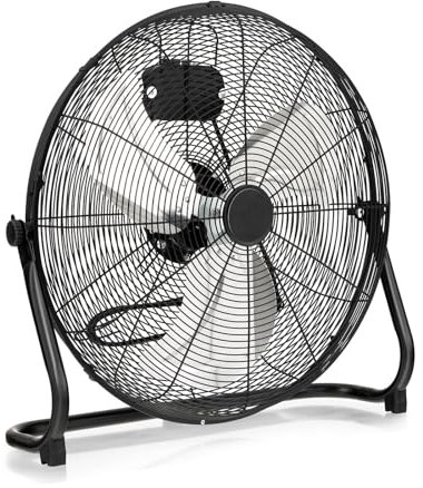 RELAX4LIFE Ventilatore Industriale da Terra 62x20x59cm con Cavo 1,7m, 3 Velocità e Potenza Regolabili 160Wv max, Inclinazione Regolabile 0-145°