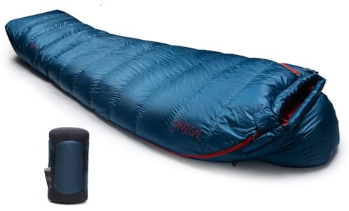 SANSEGAL Ultralight Mummy Down Sleeping Bag 650 Fill Power Duck Down Suits for 32 20 Degree F for Camping Hiking Backpacking