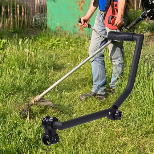 Poignée de Coupe-Herbe, Poignée Ergonomique de Coupe-Bordure Universelle Poignée de Désherbage en Acier Inoxydable Extension de Poignée de Désherbage pour Poignée de Machine de Soin de Pelouse
