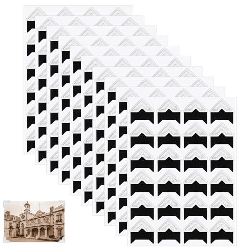 GEEHUA 10 Bögen 240 Stück Fotoecken, Selbstklebend Transparent Fotoecken Selbstklebend Fotokleber Für Diy Scrapbooking Fotoalbum Journal(Silber)