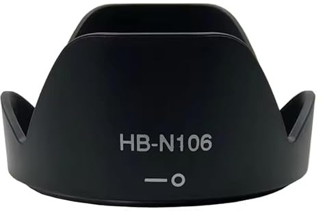Ricambio Fotocamera Paraluce Reversibile per HB-N106 | Per Nikon AF-P DX Nikkor 18-55mm F3.5-5.6G VR, AF-P DX Nikkor 18-55mm F3.5-5.6G | Compatibile con Nikon D5600, D5500, D3500, D3400