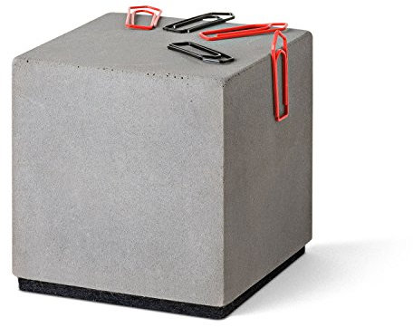 Magnetischer „Block“ aus Beton - Büroklammernhalter
