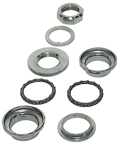 Unbekannt Steuersatz 1 Zoll verchromt für Fahrradgabel 1 Zoll