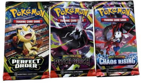 Pokemon Gioco di carte collezionabili | Lotto sigillato di 3 buste | Prodotto autentico al 100% affidabile del marchio Pokemon | 30 carte in totale | Quote casuali per carte rare, Holo, V, VMAX e