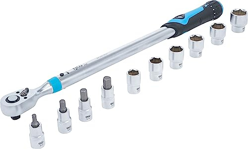 BGS 2865 | Juego de llave dinamométrica | 12,5 mm (1/2) | 40-200 Nm | 11 piezas