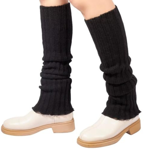 Mulor Damen Stulpen lang Wolle Stricken Beinwärmer für Frauen Gestrickt Beinstulpen Kalb Länge oder Knie hoch