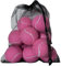 LOVIVER Lot de 12 balles de Tennis pour entraînement avec Pochette à Cordon de Serrage, Rose