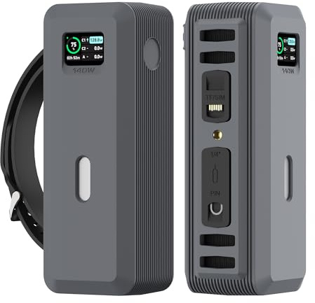 Funda de silicona para Anker 737 Powerbank (24.000 mAh), 2 mm de grosor, resistente a los golpes y a las caídas, con revestimiento oleofóbico, tiene capacidad para 1 tarjeta SIM/1 aguja para tarjeta