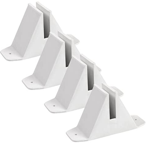 OHPHCALL 4stücke Teiliges Zaunbasis Für Garten Stabiler Kunststoff Zaununterstützung Für Kleine Zäune Installieren Wetterfest Für Garten