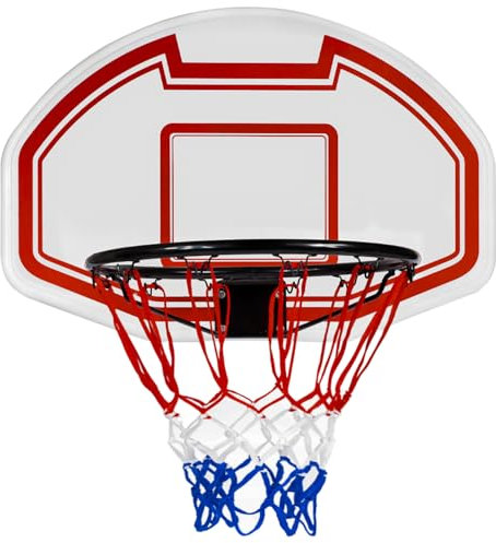 Trizand Basketballkorb Outdoor mit Rückwand 73 x 49 cm Felgendurchmesser für Basketballkurbel 45 cm - Basketballkorb Outdoor Kinder und Erwachsene zum Aufhängen an der Tür