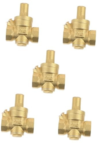 DIYEAH 5pcs Water Pressure Regulator Valve Rv Pressure Regulator Easy Knob for Domestic Use