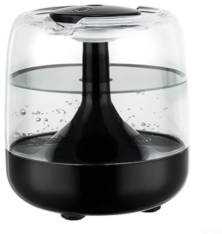 Umidificatore silenzioso per aromaterapia, 650 ml, umidificatore silenzioso per aromaterapia, con luce LED colorata, diffusore d'aria USB da scrivania, per camera da letto, casa, ufficio (nero)