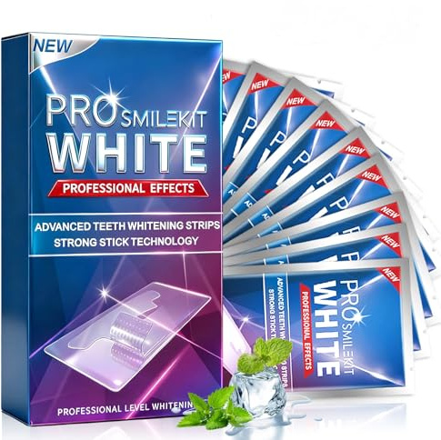 28 Piezas Tiras blanqueador Dientes, Blanqueamiento Dental, Teeth Whitening Strips, Blanqueador Dental En Casa, Refresca Respiración, Para el café y otras manchas