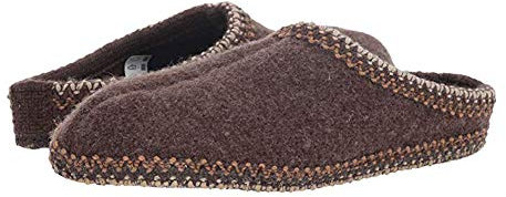 HAFLINGER Alaska AS Unisex Classic Slippers, Smokey Brown, 39EU
