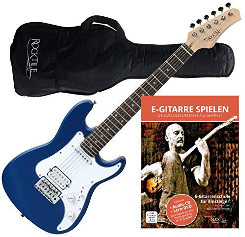 Rocktile Sphere Junior E-Gitarre 3/4 Blau + Gitarren-Schule
