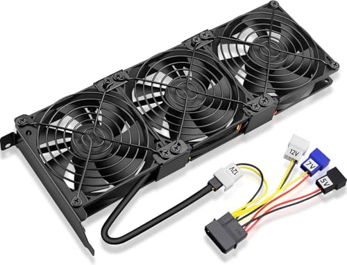 GDSTIME Graphic Card Fans, PCI Slot 3 x 90mm 92mm Fans, Graphics Card Cooler, Video Card Cooler, VGA Cooler