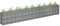 Tidyard Gabion Raised Bed Gabion Planter Galvanised Steel Basket Planter Stone Basket Raised Bed Raised Vegetable Bed 360x30x60 cm