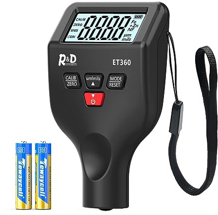 Medidor de espesor de revestimiento,Medidor de espesor digital para coches usados,Medidor de espesor de pintura profesional para superficies de acero/aluminio a base, espesor del revestimiento de